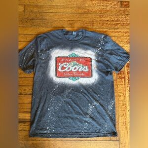 Coors Graphic T-Shirt in Gray and Red
